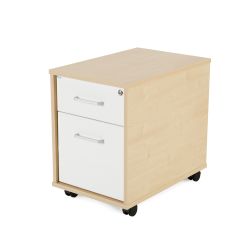 Kit Store Buck Movil 1 Cajon + Carpetero Haya / Blanco