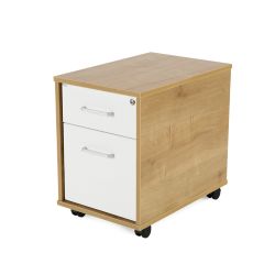 Kit Store Buck Movil 1 Cajon + Carpetero Roble / Blanco