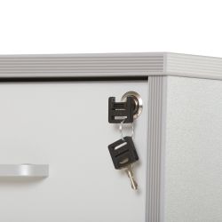 Kit Store Buck Movil 3 Cajones Aluminio / Roble