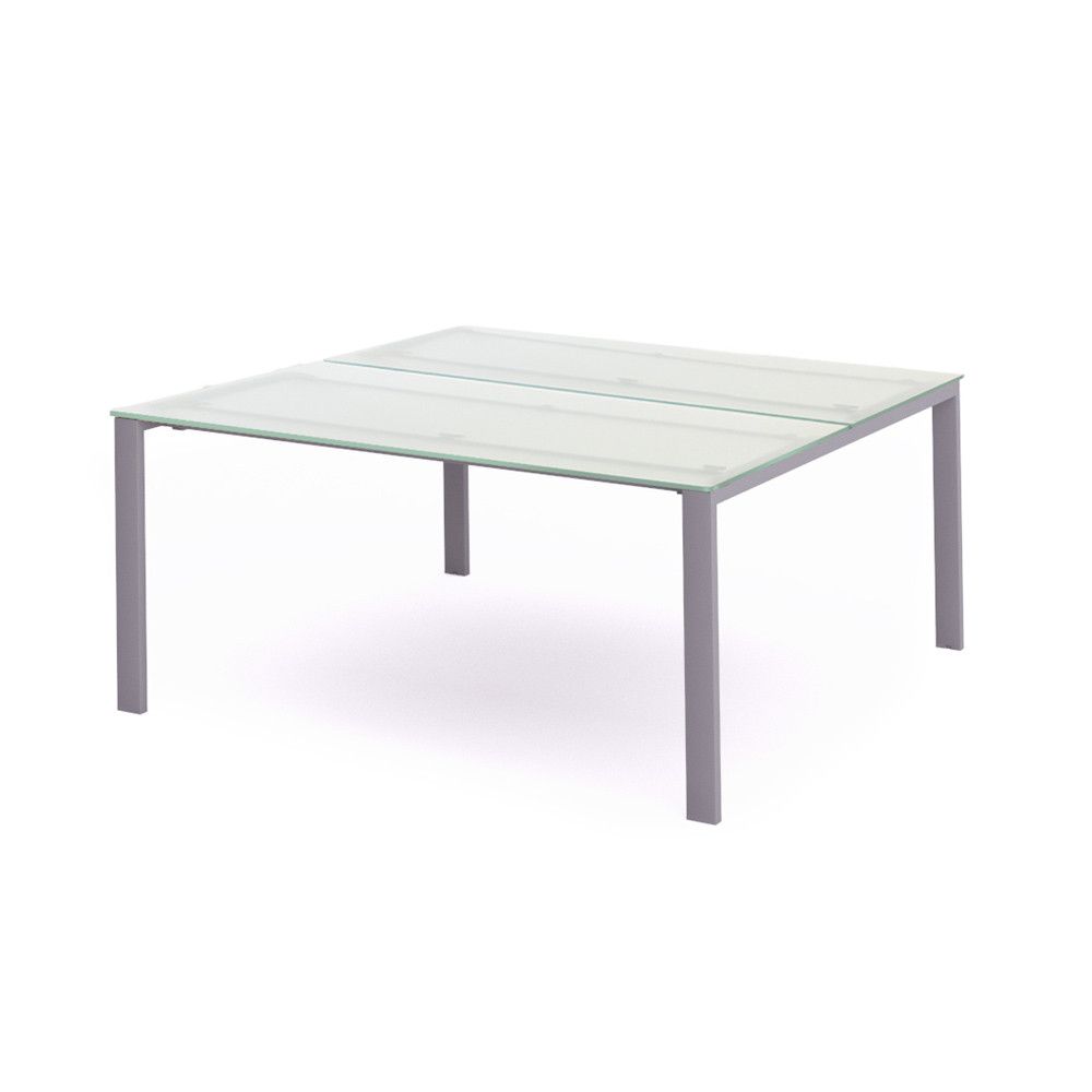 Kit Total Mesa 160 x 163 Aluminio / Cristal