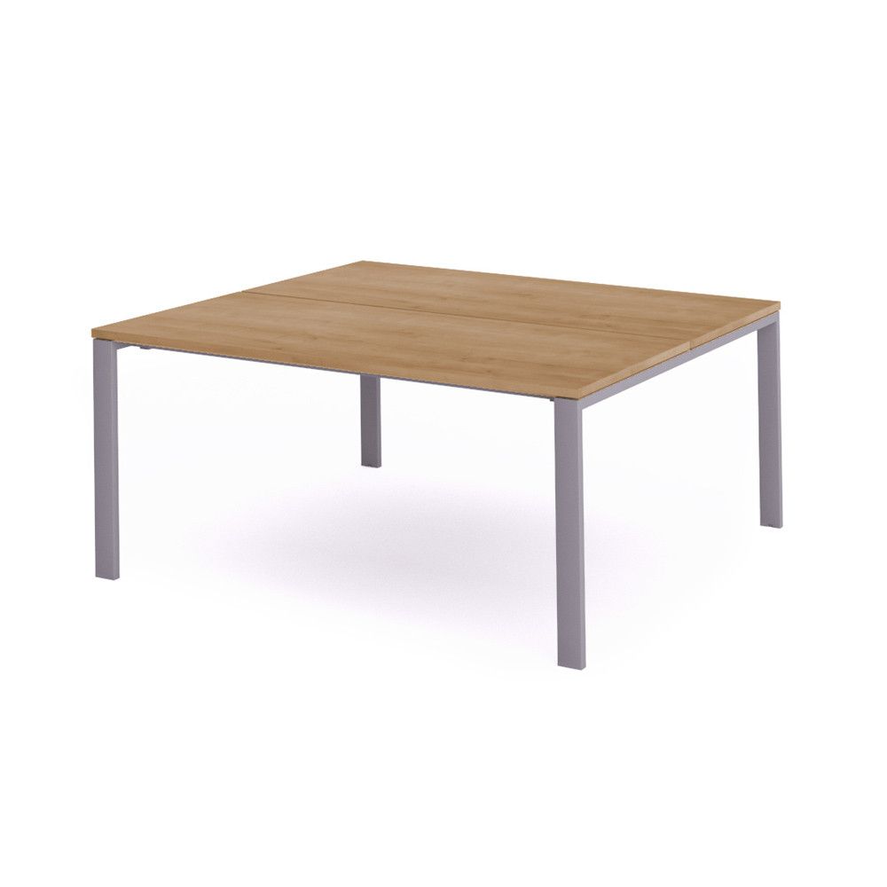 Kit Total Mesa 160 x 163 Aluminio/ Roble