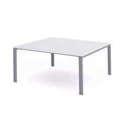 Kit Total Mesa 180 x 163 Aluminio / Blanco