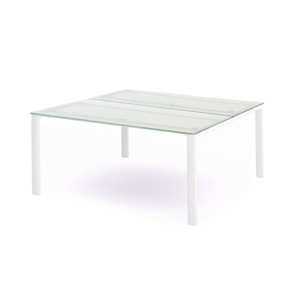 Kit Total Mesa 180 x 163 Blanco / Cristal