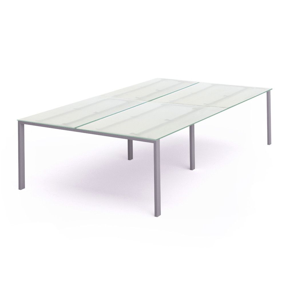 Kit Total Mesa 320 x 163 Aluminio / Cristal