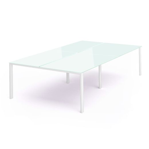Kit Total Mesa 320 x 163 Blanco / Cristal Blanco