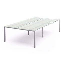 Kit Total Mesa 360 x 163 Aluminio / Cristal