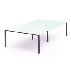 Kit Total Mesa 360 x 163 Antracita / Cristal Blanco