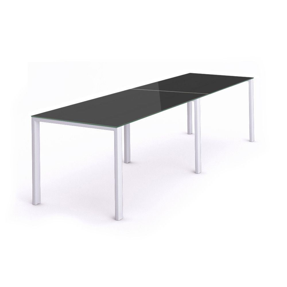 Kit Total Mesa 360 x 80 Blanco / Cristal Negro