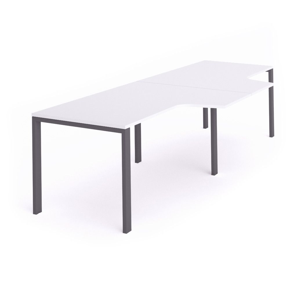 Kit Total Mesa L Doble 320 x 120 x 80  Antracita / Blanco