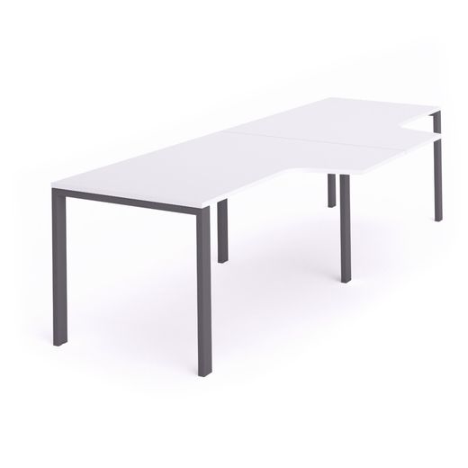 Kit Total Mesa L Doble 320 x 120 x 80 Antracita / Blanco