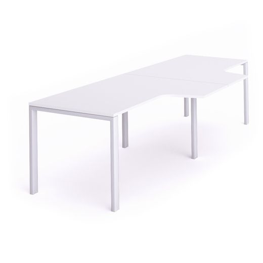 Kit Total Mesa L Doble 320 x 120 x 80 Blanco / Blanco