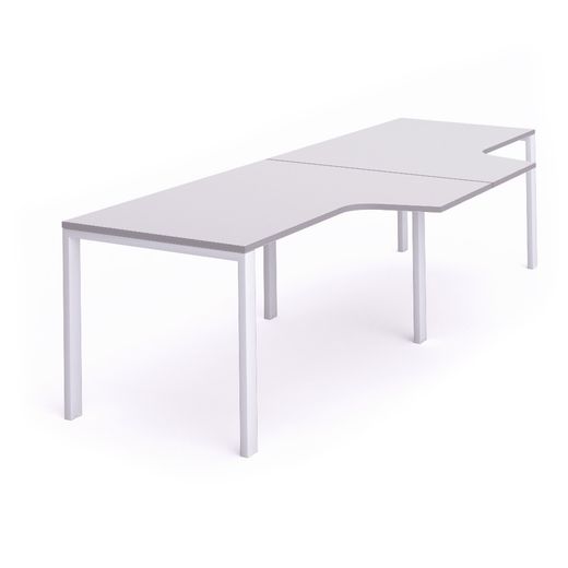 Kit Total Mesa L Doble 320 x 120 x 80 Blanco / Gris