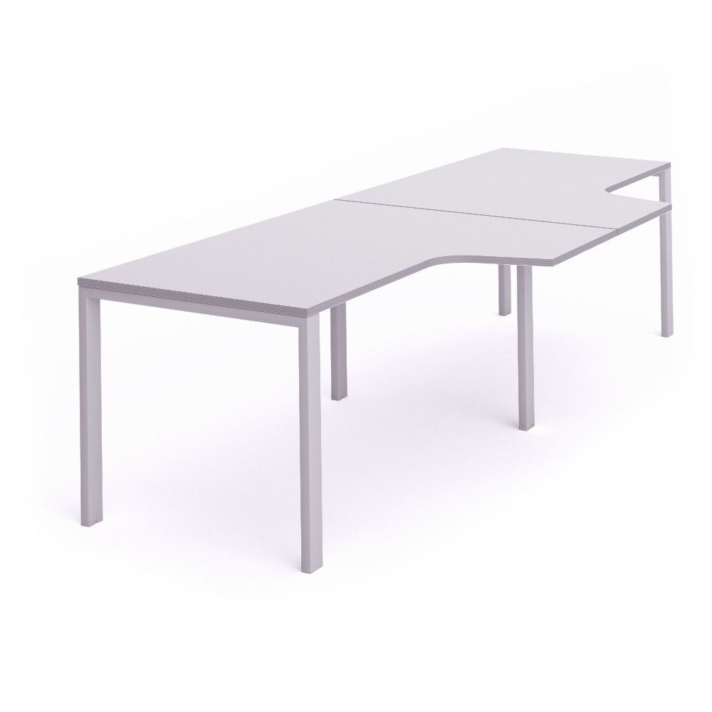 Kit Total Mesa L Doble 360 x 120 x 80 Aluminio / Gris