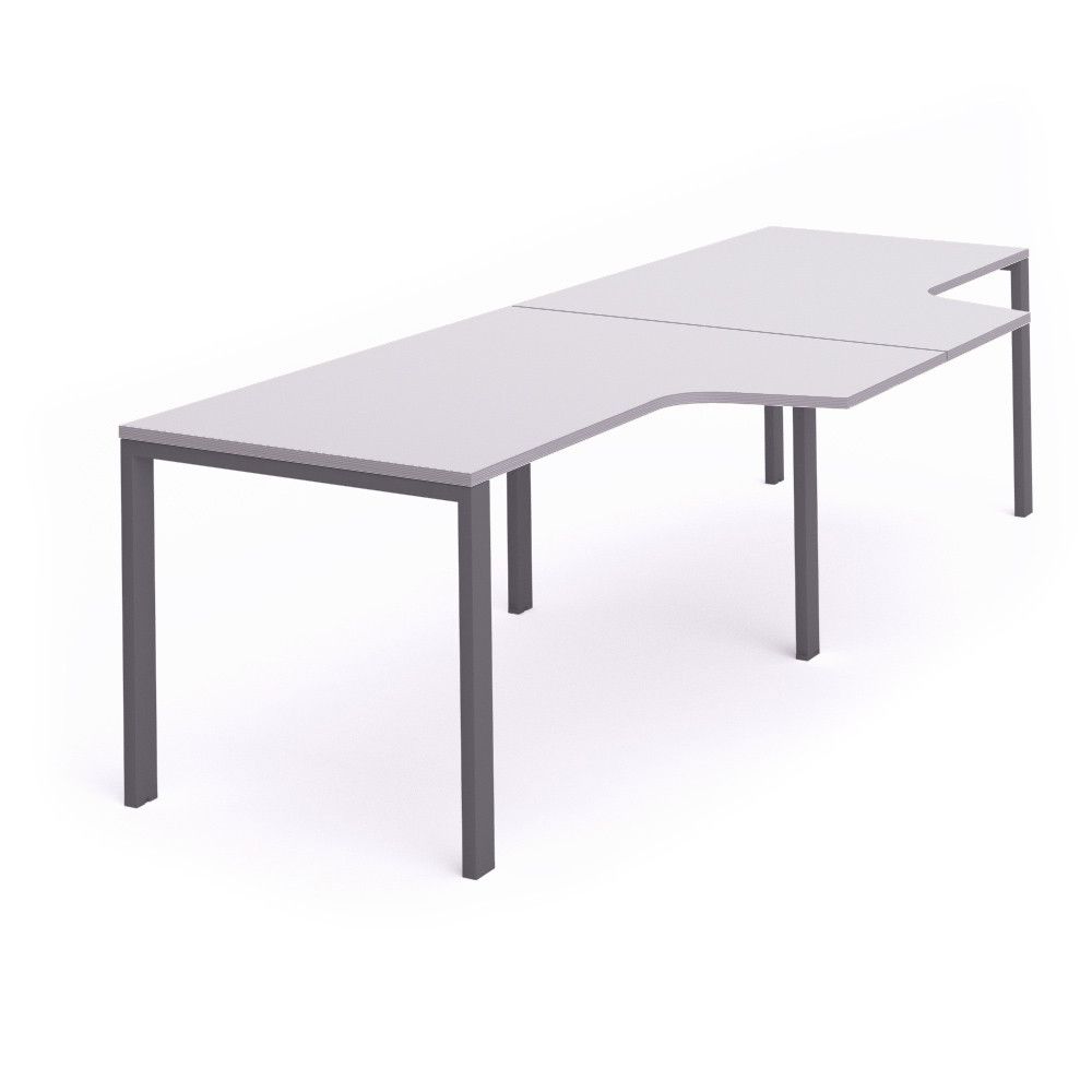 Kit Total Mesa L Doble 360 x 120 x 80 Antracita / Gris