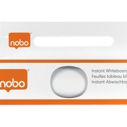 Láminas pizarra NOBO INSTANT 600x800 mm (rollo 25 unidades), blanco liso