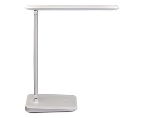 Lampara de escritorio maul led 2,7w 325lm luz ajustable panel tactil brazo giratorio blanca