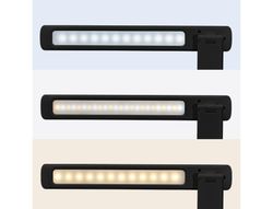 Lampara de escritorio maul led 2,7w 325lm luz ajustable panel tactil brazo giratorio negra