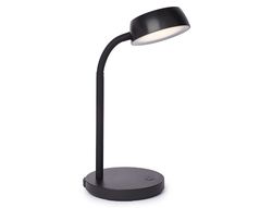 Lampara de escritorio maul led 5w 585lm luz calida brazo y cabezal giratorios negra