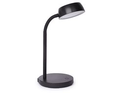 Lampara de escritorio maul led 5w 585lm luz calida brazo y cabezal giratorios negra