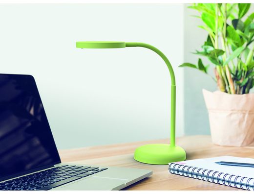 Lampara de escritorio maul led joy color verde lima 137x335x358 mm