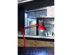 Lampara de escritorio maul study con pinza color rojo 170x440x350 mm