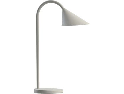 Lampara de escritorio unilux sol led 4w brazo flexible abs y metal blanco base 14 cm diametro
