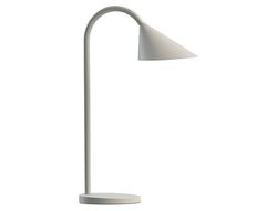 Lampara de escritorio unilux sol led 4w brazo flexible abs y metal blanco base 14 cm diametro