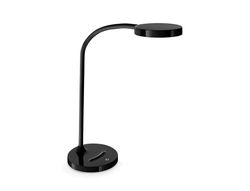 Lampara de oficina cep flex plastico led de 4w brazo flexible tactil color negro 160x600 mm