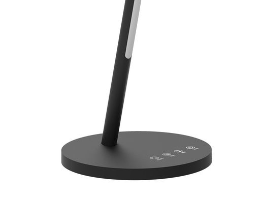 Lampara de oficina q-connect sobremesa abs tactil 6w 32 led 150lm color negro