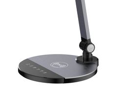 Lampara de oficina q-connect sobremesa profesional aluminio 9w 120 led cargador movil color negro