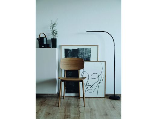 Lampara de pie maul led pirro aluminio color negro 1250x265x430 mm