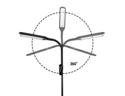 Lampara de suelo q-connect 15w con control remoto altura 146 cm color negro