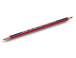 Lapices bicolor fino faber castell 2160-rb hexagonal rojo/azul blister de 3 unidades