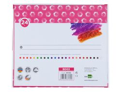 Lapices Cera Blanda Liderpapel -Caja de 24 Colores