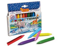 Lapices Cera Jovicolor Triangular Triwax 12 Colores