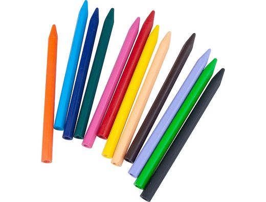 Lapices cera liderpapel caja de 12 colores
