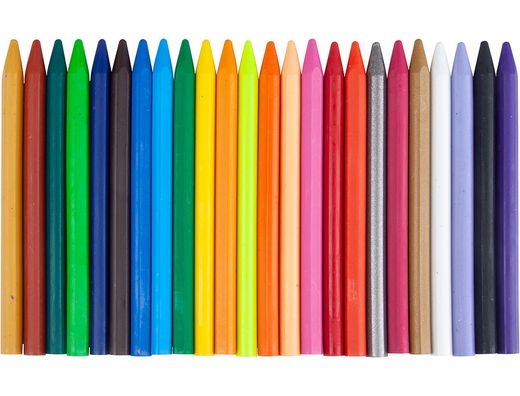 Lapices cera liderpapel caja de 24 colores