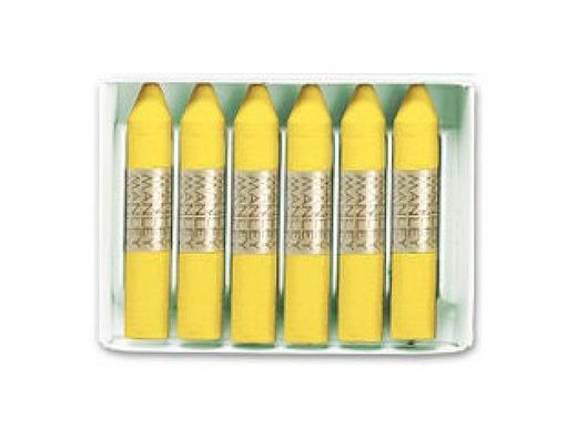 Lapices Cera Manley Unicolor Verde Amarillo Claro Nº 47 Caja de 12