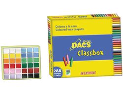 Lapices de Cera Dacs Classbox Caja de 288 Unidades 12 Colores Surtidos