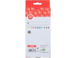 Lapices de Colores Acuarelables Liderpapel Caja de 12 Colores