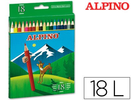 Lápices de colores Alpino (18 unidades)