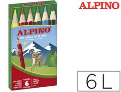 Lapices de Colores Alpino 651 C/De 6 Colores Cortos