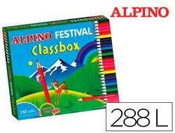 Lapices de Colores Alpino Festival Classbox Caja de 288 Unidades 12 Colores Surtidos