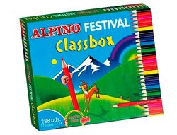 Lapices de Colores Alpino Festival Classbox Caja de 288 Unidades 12 Colores Surtidos