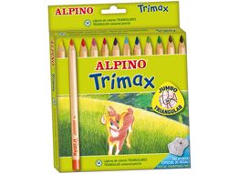Lápices de colores Alpino Trimax (12 unidades)