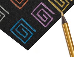 Lapices de colores carioca metallic hexagonal mina 3,3 mm caja de 12 colores surtidos