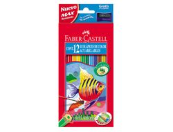 Lapices de Colores Faber-Castell Acuarelables C/ 12 Surtidos