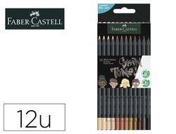Lapices de colores faber castell black edicion tonos de piel caja de 12 unidades colores surtidos