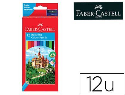 Lapices de Colores Faber-Castell C/ 12 Colores Hexagonal Madera Reforestada