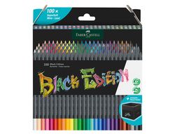 Lapices de colores faber castell edicion black soporte de 100 unidades colores surtidos